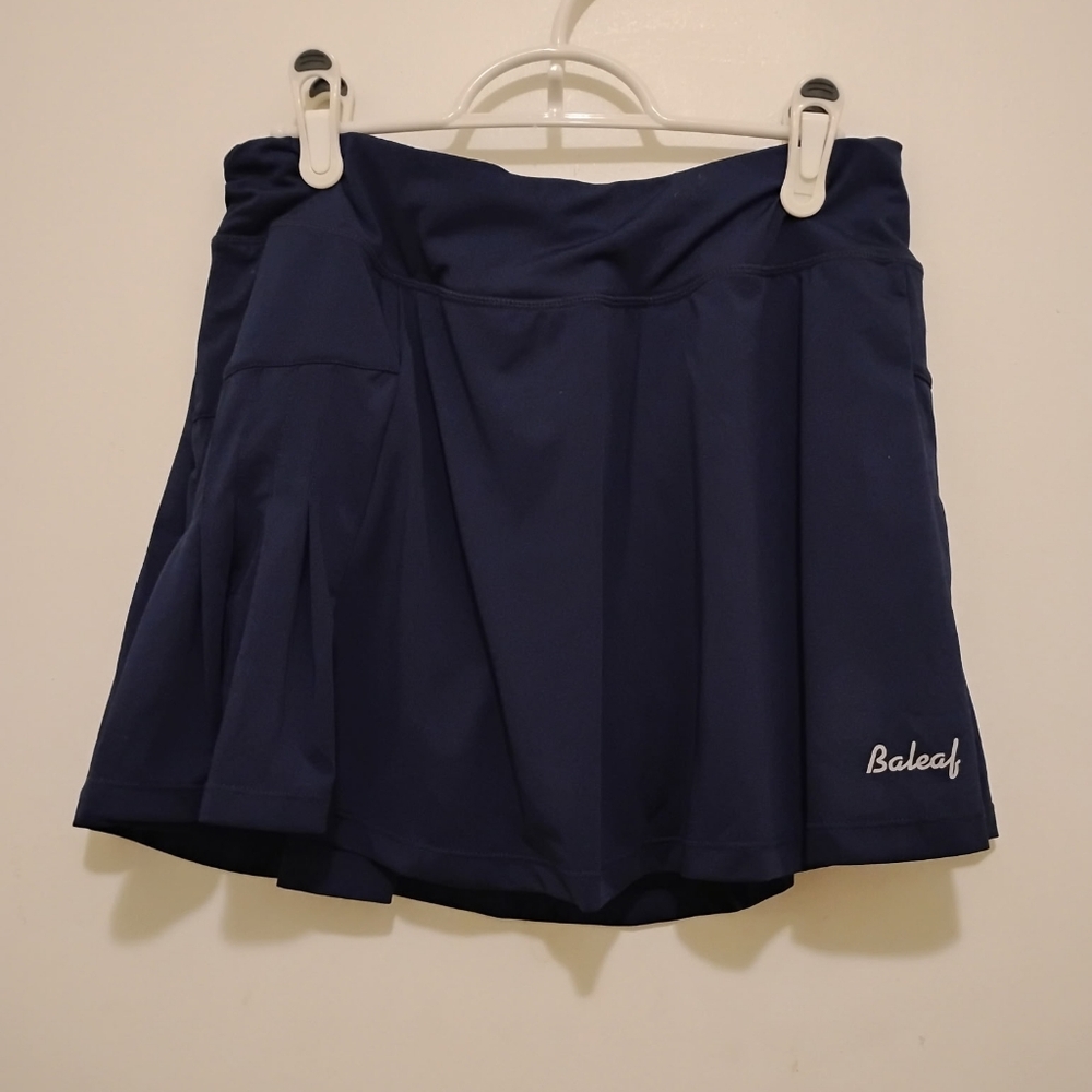 Baleaf Navy Blue Athletic Skort | Built-In Shorts | Size M